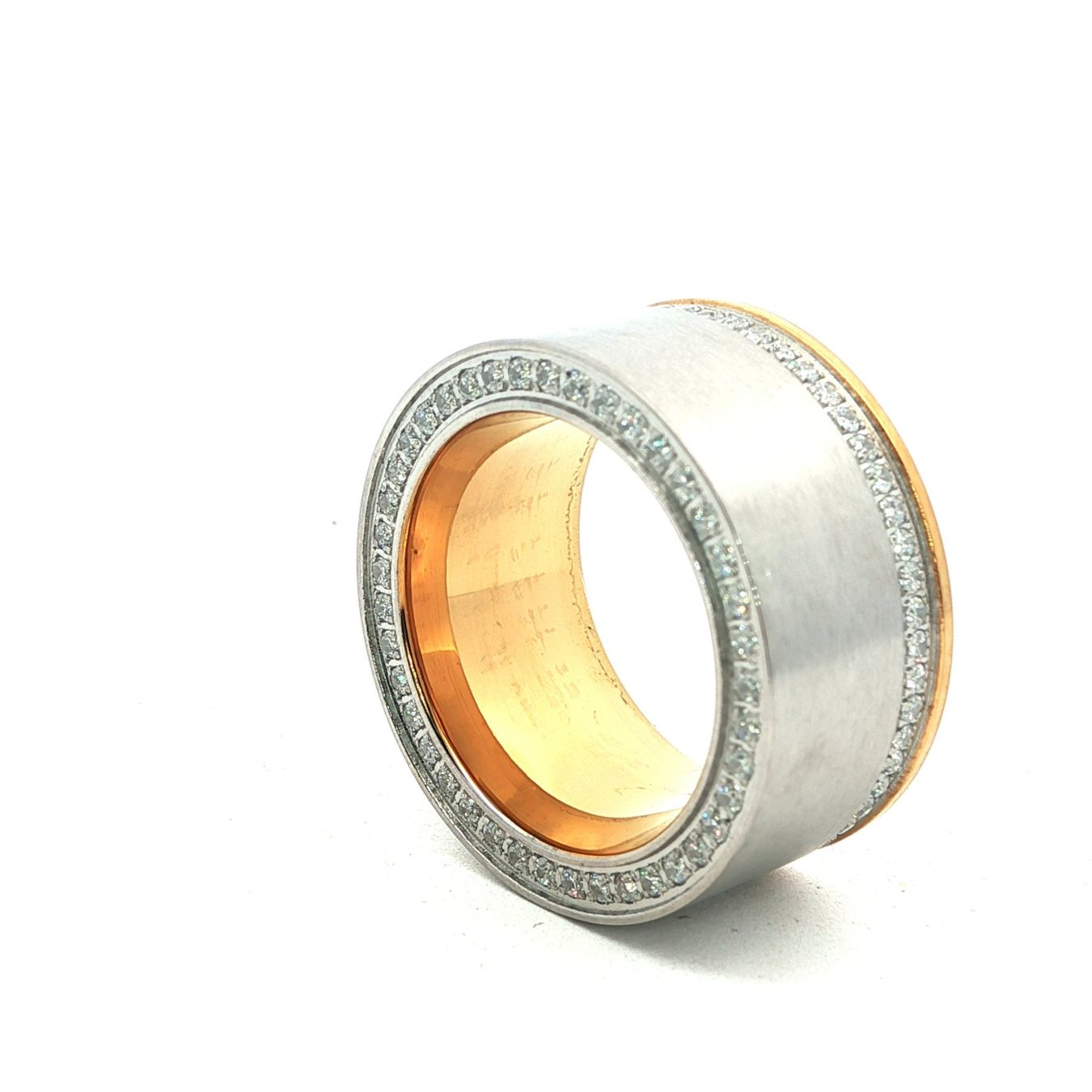 Olga Ribler Anelli: Edelstahl Bicolor Statement  Ring  Ringgrösse 48 – Nuovo (secondo la descrizione) da Luzern venduto da Schmuckoutlet