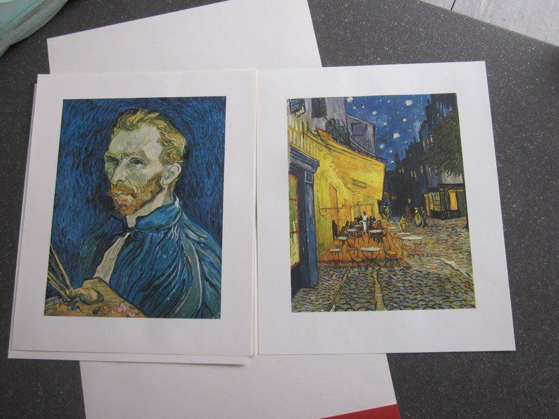 Foto & Immagini: Kunstmappe Van Gogh mit sechs Blättern Kunstdrucke von 1960 – Usato da Bischofszell venduto da Pfau0 1