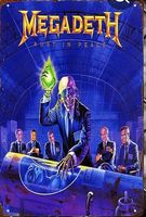 Megadeth Blechschild Metal Rock Band