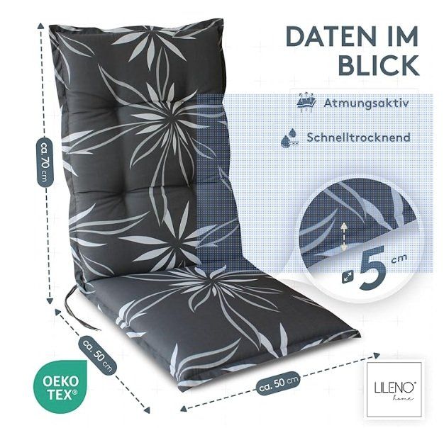 Cuscini: Gartenstuhl Sitzauflage 2 Stück – Nuovo (secondo la descrizione) da Flums venduto da Hrroland 8
