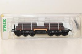 Trix Flachwagen DB Sammp mit Ladung HO/DC mit OVP