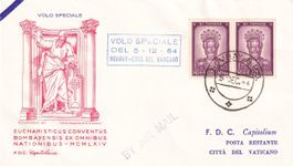 Papst-Flug Bombay - Rom (Vatikan) 1964