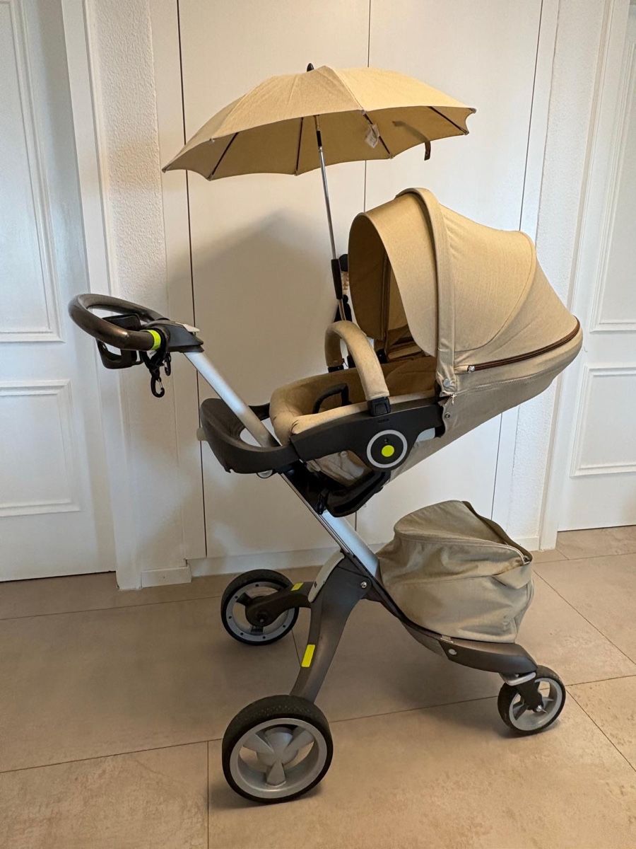 Stokke Kinderwagen: Stokke Kinderwagen beige inkl. Winterset – Gebraucht aus Altendorf von Marsa11