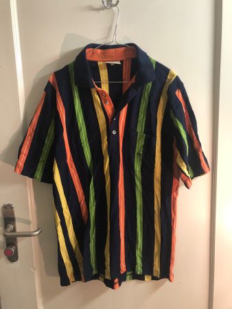 Stylisches Poloshirt Gr. M bunt gestreift