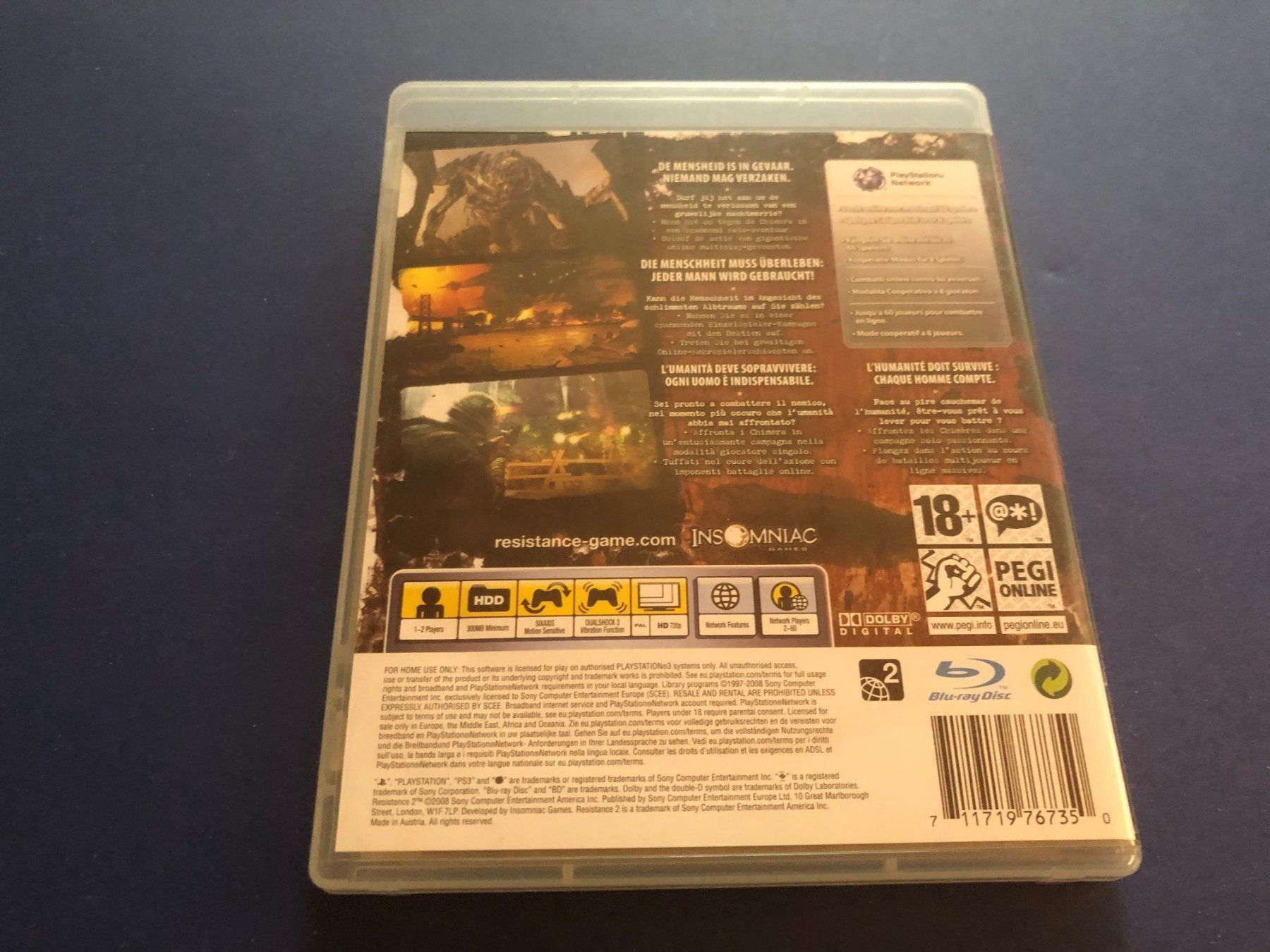 Sony Giochi: RESISTANCE 2 SPIEL FÜR PS3 – Usato da Hägendorf venduto da Briansgameshop 1