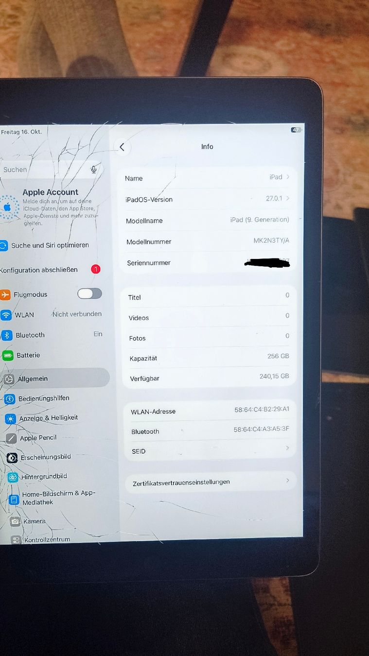 Apple Tablet PC: iPad A2602 – Difettoso da Wagen venduto da huki30 1