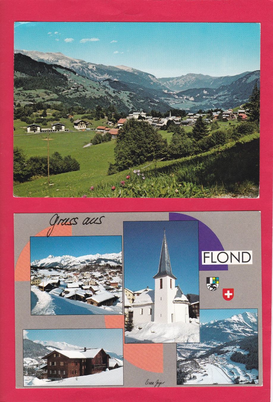 Cartes postales: 2 Ansichtskarten Flond – D'occasion à Oberhelfenschwil par splugaverde