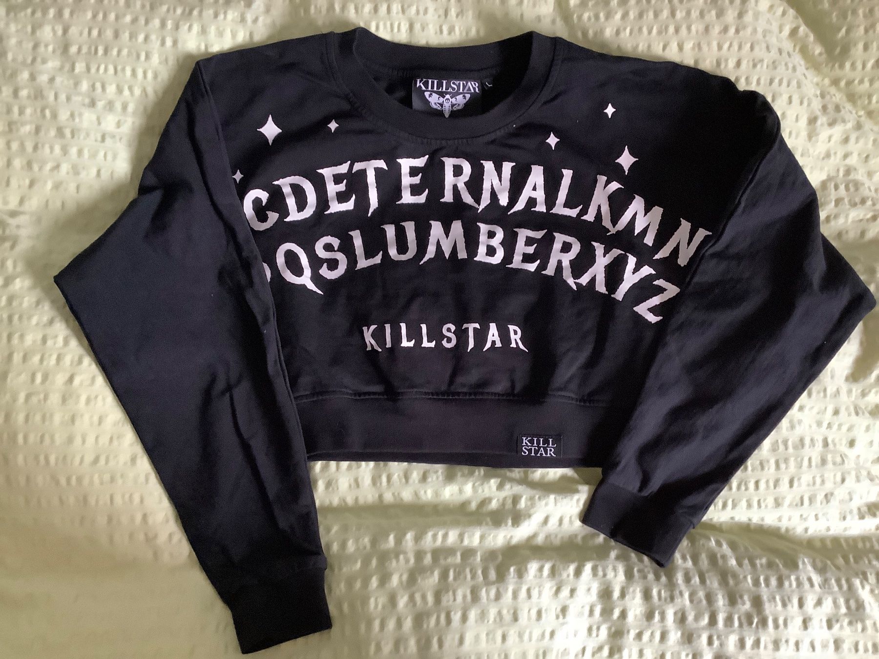 Killstar Maglioni & Felpe: Killstar Crop Top Pullover Eternal Slumber, Grösse L – Usato da Triesen venduto da Boston5