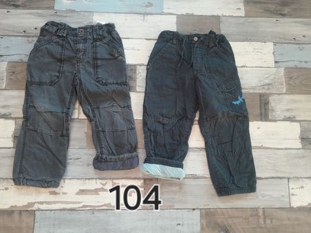 104 2x warme coole gefütterte Hosen Winter Cargo Säcke