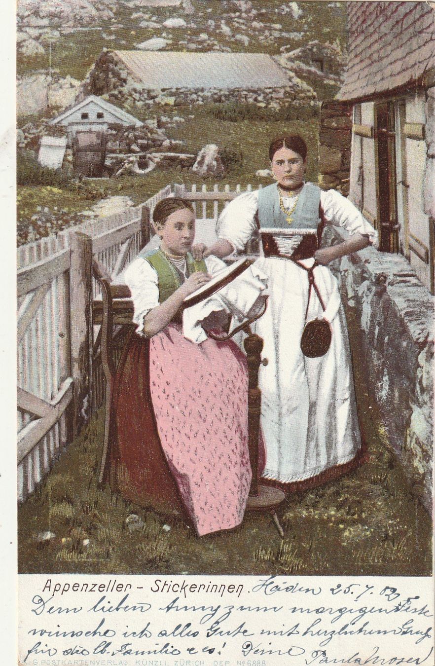 Cartes postales: Appenzeller Stickerinnen – D'occasion à Rorschacherberg par fratovi2
