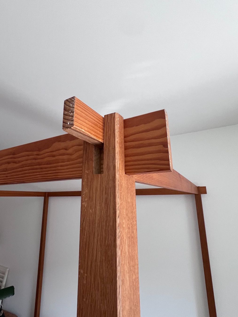 Betten: Himmelbett Buchen-/Eichenholz 200x160cm – Gebraucht aus Derendingen von E.Holzer 2