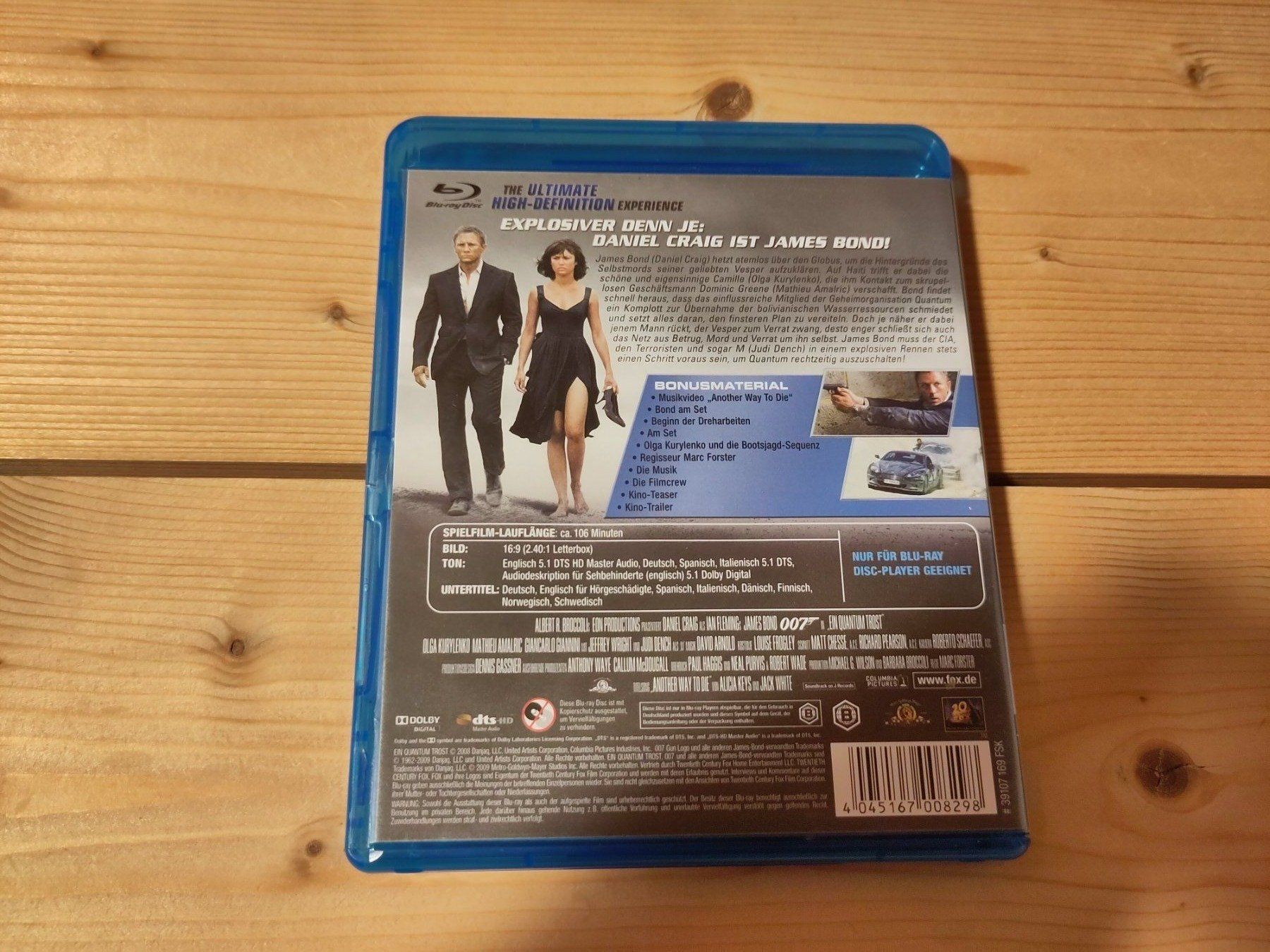 Tutti i DVDs: James Bond 007 - Ein Quantum Trost – Usato da Wasterkingen venduto da Palu17 2
