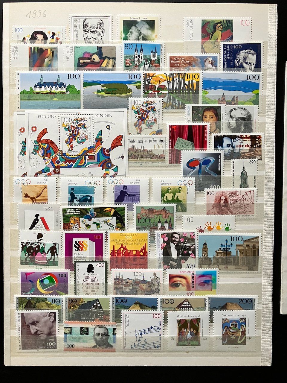 Tutti i francobolli: Lot Deutschland 1996 postfrisch – Usato da Nesslau venduto da andi_hon 1