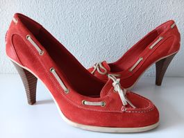 🧡 BALLY Chaussures en cuir orange pointure 39,5 🧡