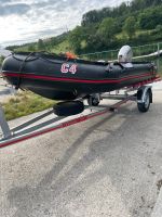 Schlauchboot Bombard Commando C4,  Honda 20 Ps. Trailer