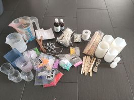 Kerzen-Giess-Set mit viel Zubehör