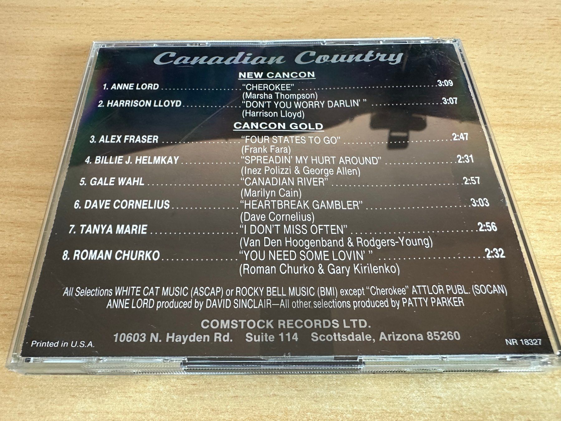 CD: Comstock Records -  Canadian Country – Usato da Rikon im Tösstal venduto da Alpenmutz 1