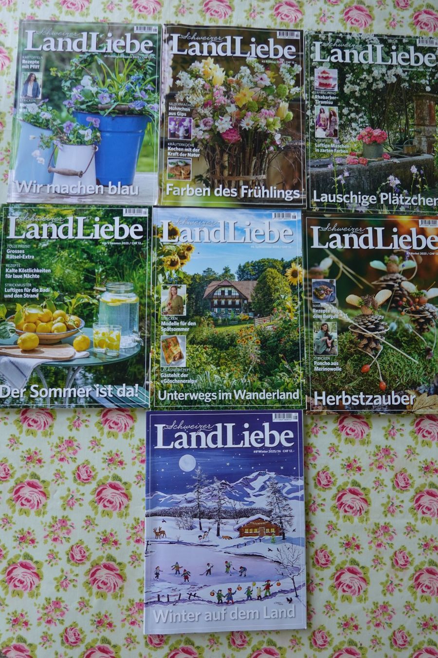 Riviste & Magazine: 7 Schweizer LandLiebe Magazine Schweiz 2025 Garten Kochen... – Usato da Jona venduto da simongarden 8
