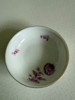 Meissener Porzellan Schale Blumendekor Goldrand