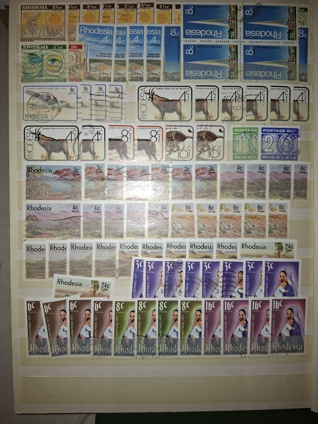 Alle Briefmarken: Lot Briefmarken Rodesien – Gebraucht aus Balgach von SIMEON27 1