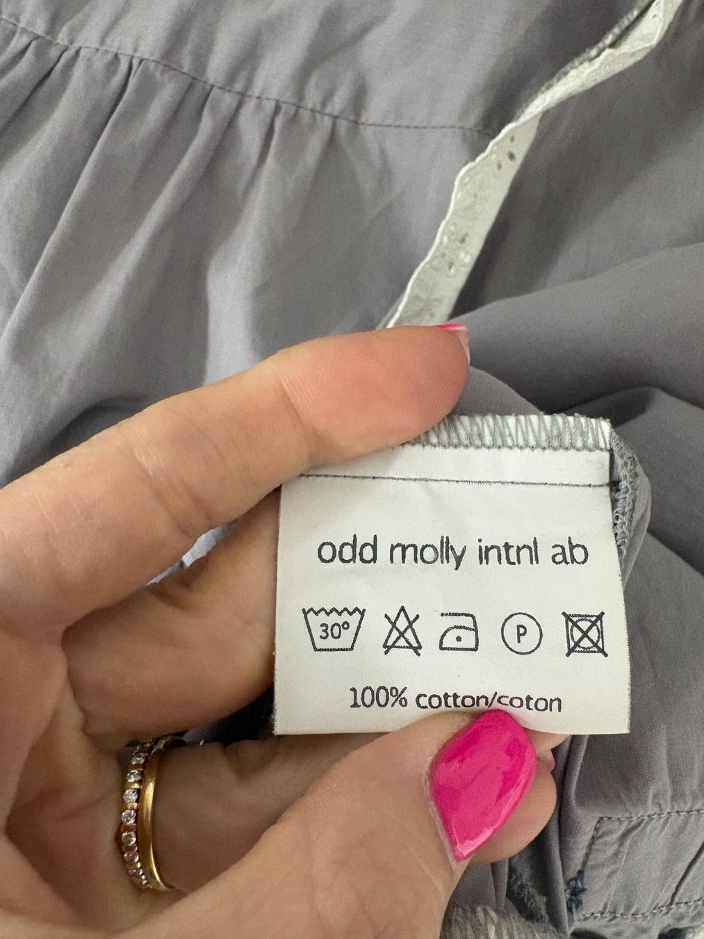 Odd Molly Blusen: Odd Molly Bluse grau GR. 2, 38 Wickelbluse Baumwolle Boho – Neu (gemäss Beschreibung) aus Regensdorf von secondchancefashion 6