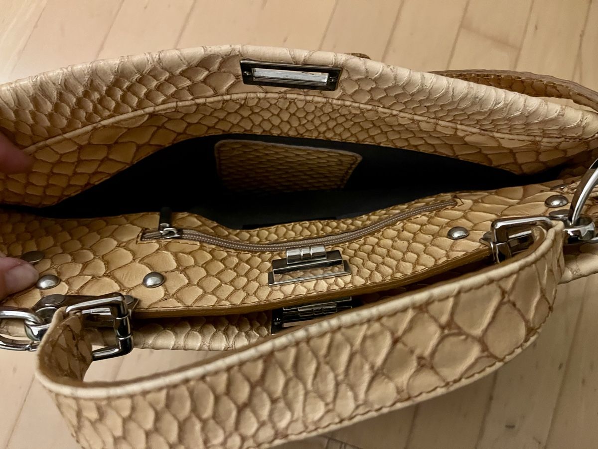 Borse: Schicke Handtasche in Schlangenoptik – Usato da Burgdorf venduto da cortina10 2