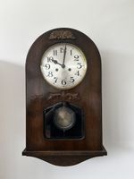 Mauthe Wanduhr 1920er Eiche mit Pendel und Schlagwerk