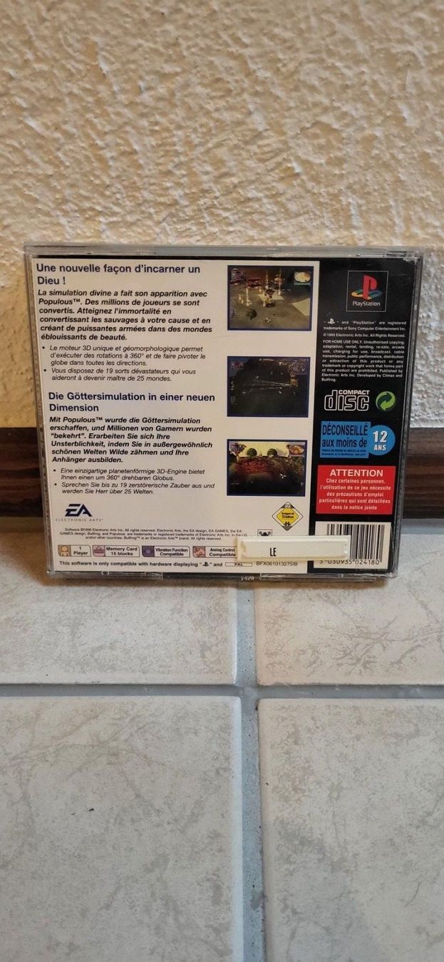 Sony Giochi: PS1 Spiel – Populous – Usato da Münsingen venduto da Heroism2010 1