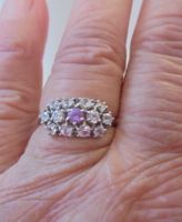 Echtschmuck: Nicht erhitzter Ceylon-Saphir Silberring 17/53