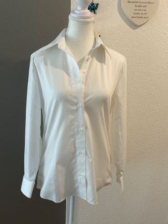 Damen Hemdbluse weiss langarm von Metzler Switzerland Gr. 32
