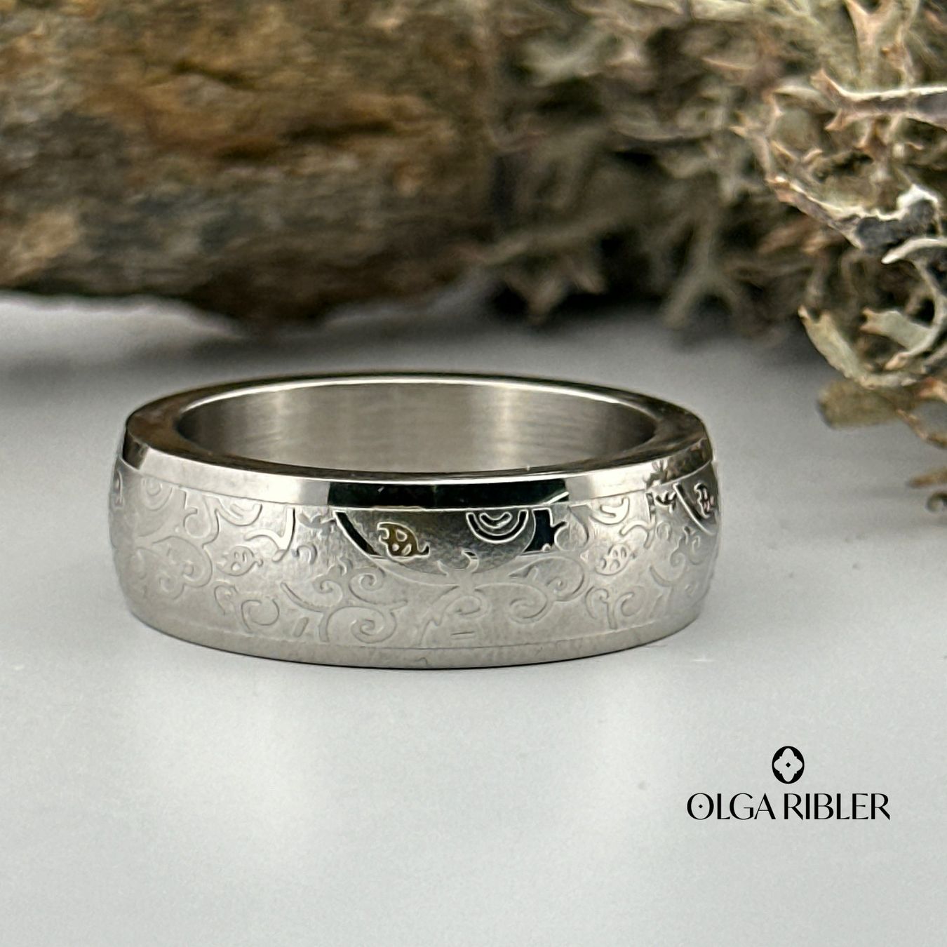 Olga Ribler Ringe: Edelstahl 8 mm  Ring  Grösse 65 – Neu (gemäss Beschreibung) aus Luzern von Schmuckoutlet 6