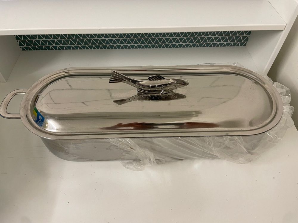 Fischbräter Edelstahl Fischtopf mit Deckel | Kaufen auf Ricardo