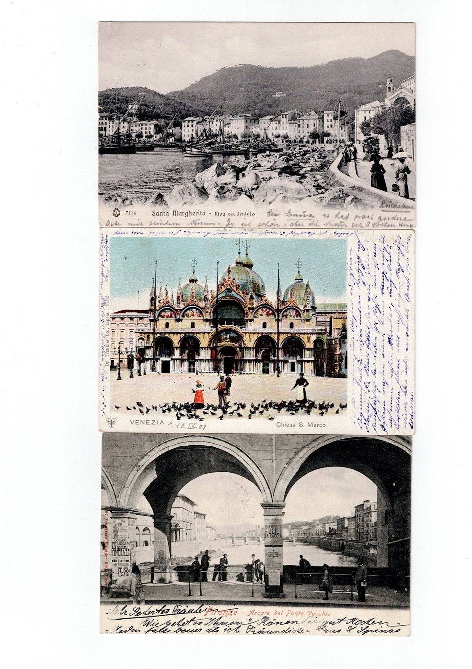 Ansichtskarten: Italien, 15 Ansichtskarten ab 1901 – Gebraucht aus Hinteregg von McCharly01 9