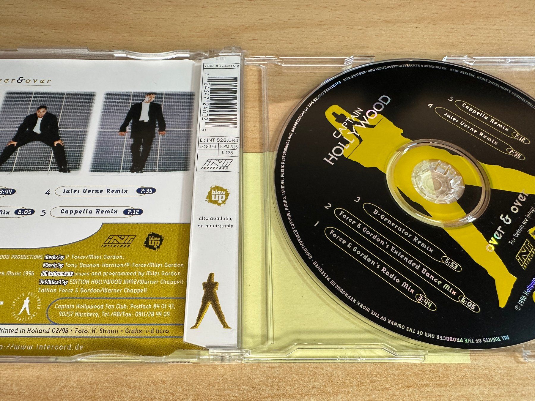 CD: Captain Hollywood – Over & Over - Single CD – Usato da Rikon im Tösstal venduto da Alpenmutz 1