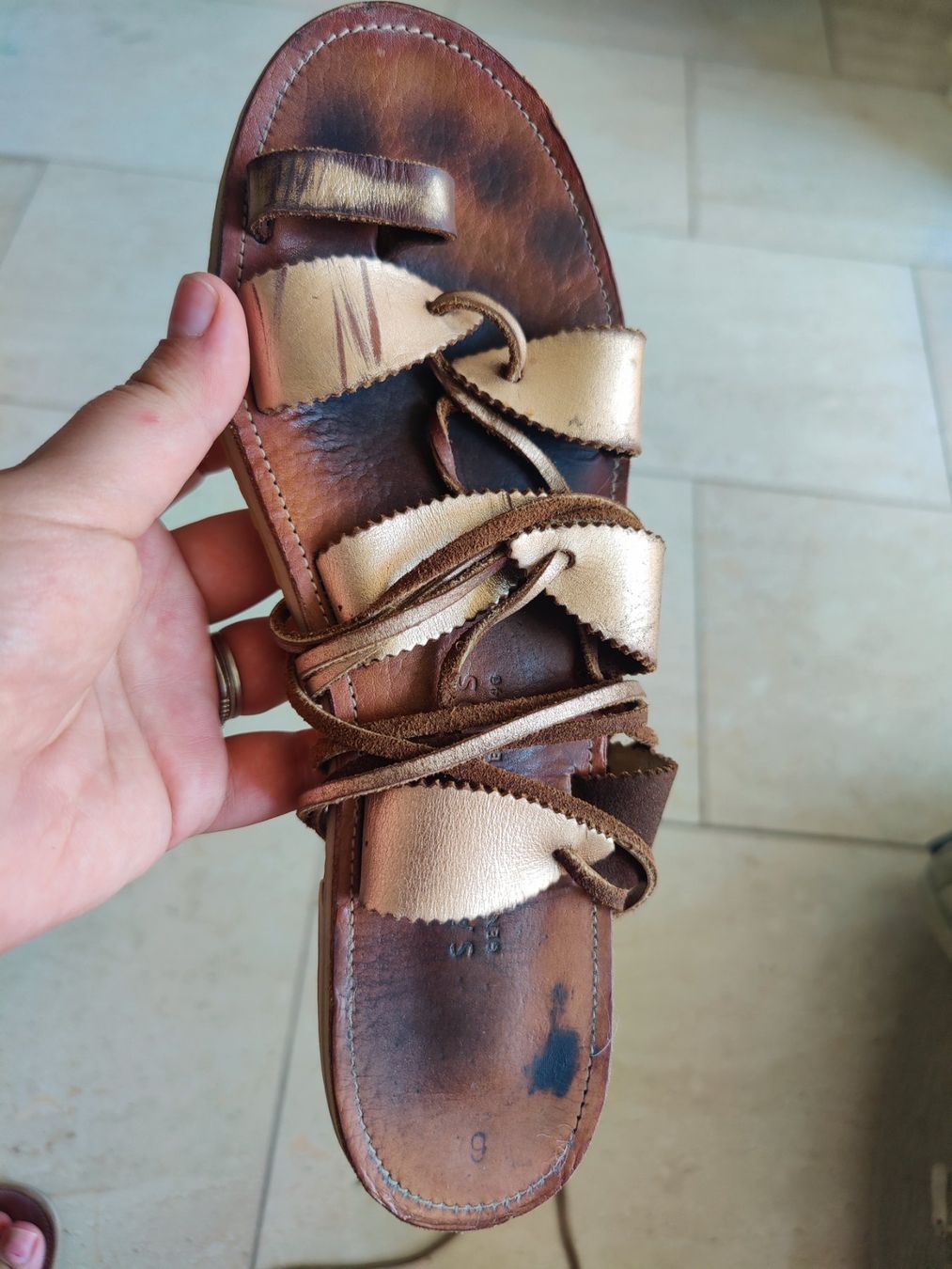 Chaussures femmes: Sandalen Leder – D'occasion à Dübendorf par vas_69xt 2