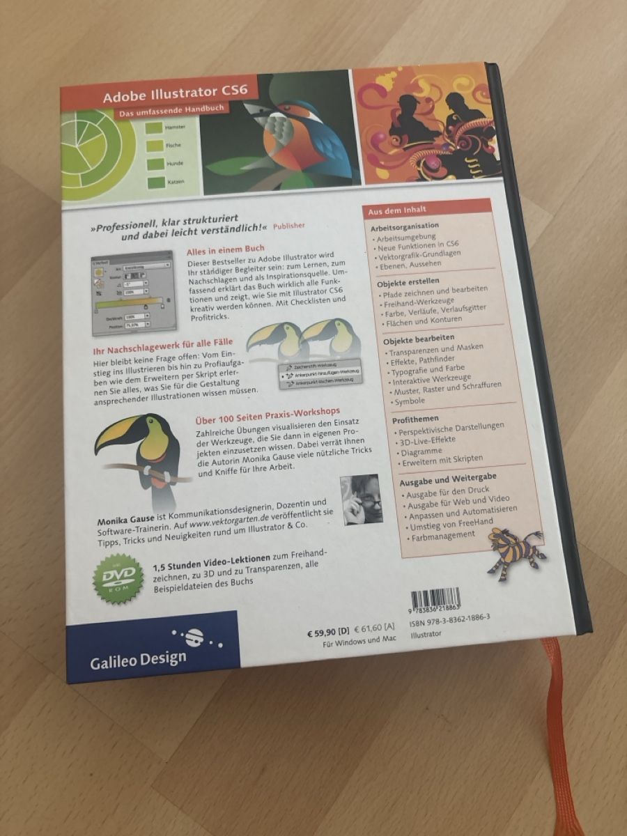 Bücher: Adobe Illustrator CS6 Handbuch + DVD – Gebraucht aus Thun von Gogan 1
