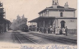Rolle La Gare avec Train a Vapeur Bahnhof mit Dampfzug