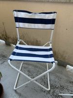 Zusammenklappbarer Camping hocker mit Lehne 