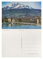 Luzern Seebrücke Wasserturm Pilatus Trolleybus Schindler FBW