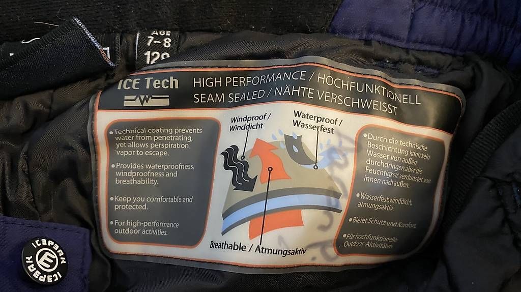 Icepeak Pantaloni: Skihose ICEPEAK Blau Gr. 128 – Usato da Urdorf venduto da Resumasa 2