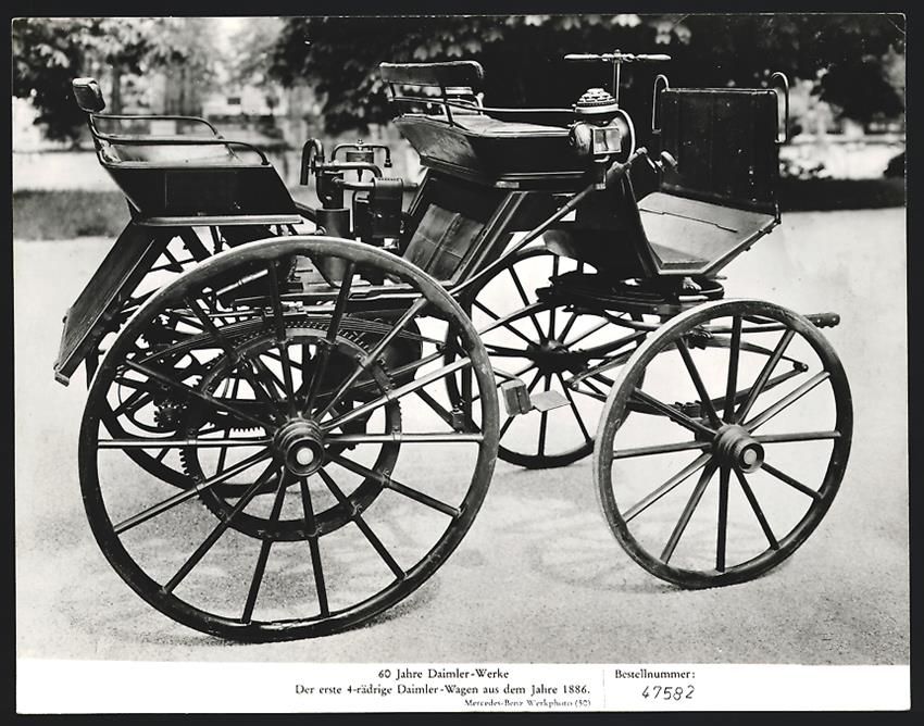 Fotografie & Manifesti: Fotografie Auto Daimler Wagen 1886, der  – Usato da Berlin venduto da bartko-reher