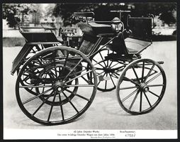 Fotografie Auto Daimler Wagen 1886, der 
