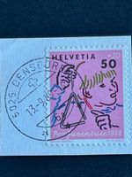 🤸 Densbüren AG 1989 Pro Juventute Briefmarke musisch 1988 ⭐