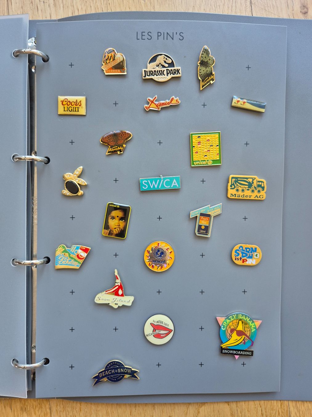 Plaketten & Abzeichen: PIN Sammlung 42 Stück inkl. Album – Gebraucht aus Baar von tess01