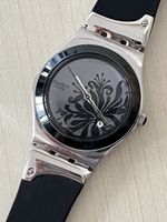 Coole Swatch Damenuhr, Schwarz