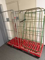 2 Gitterwagen, Transportwagen, Rollis, Rollwagen, Lagerwagen