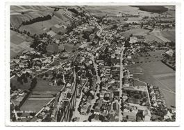 Huttwil (BE) Dorfpartie mit Bahnhof  Flugaufnahme Alpar 1939