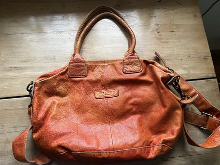 Liebeskind Berlin Vintage Ledertasche Orangebraun