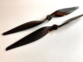 2x Hélices carbones 13x6.5" CW+CCW (propeller carbone)