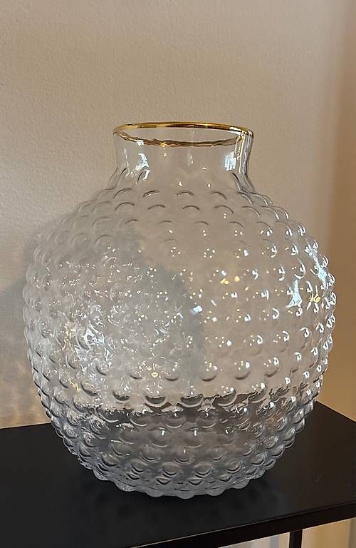 Vasi & Recipienti: Vase aus Glas mit Goldrand – Usato da Luzern venduto da bar_v528